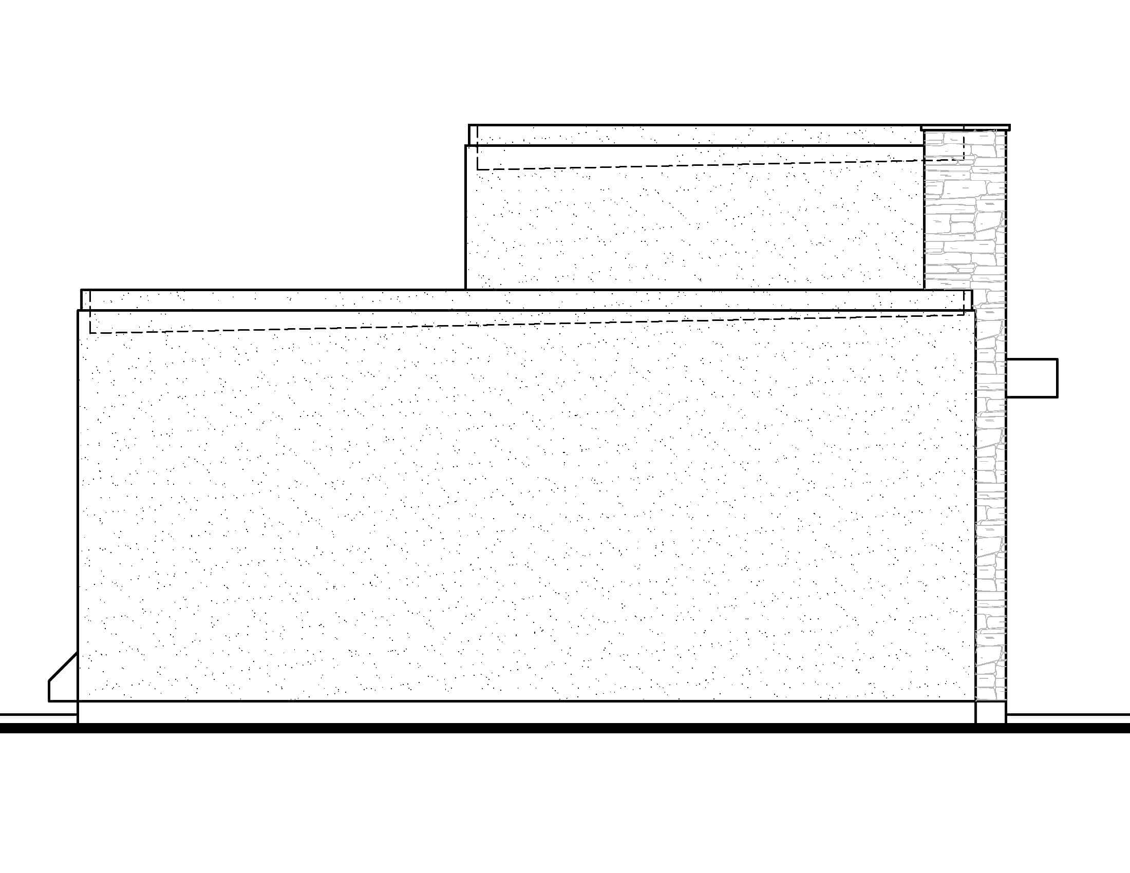 Home Plan Left Elevation of this 1-Bedroom,660 Sq Ft Plan -208-1041