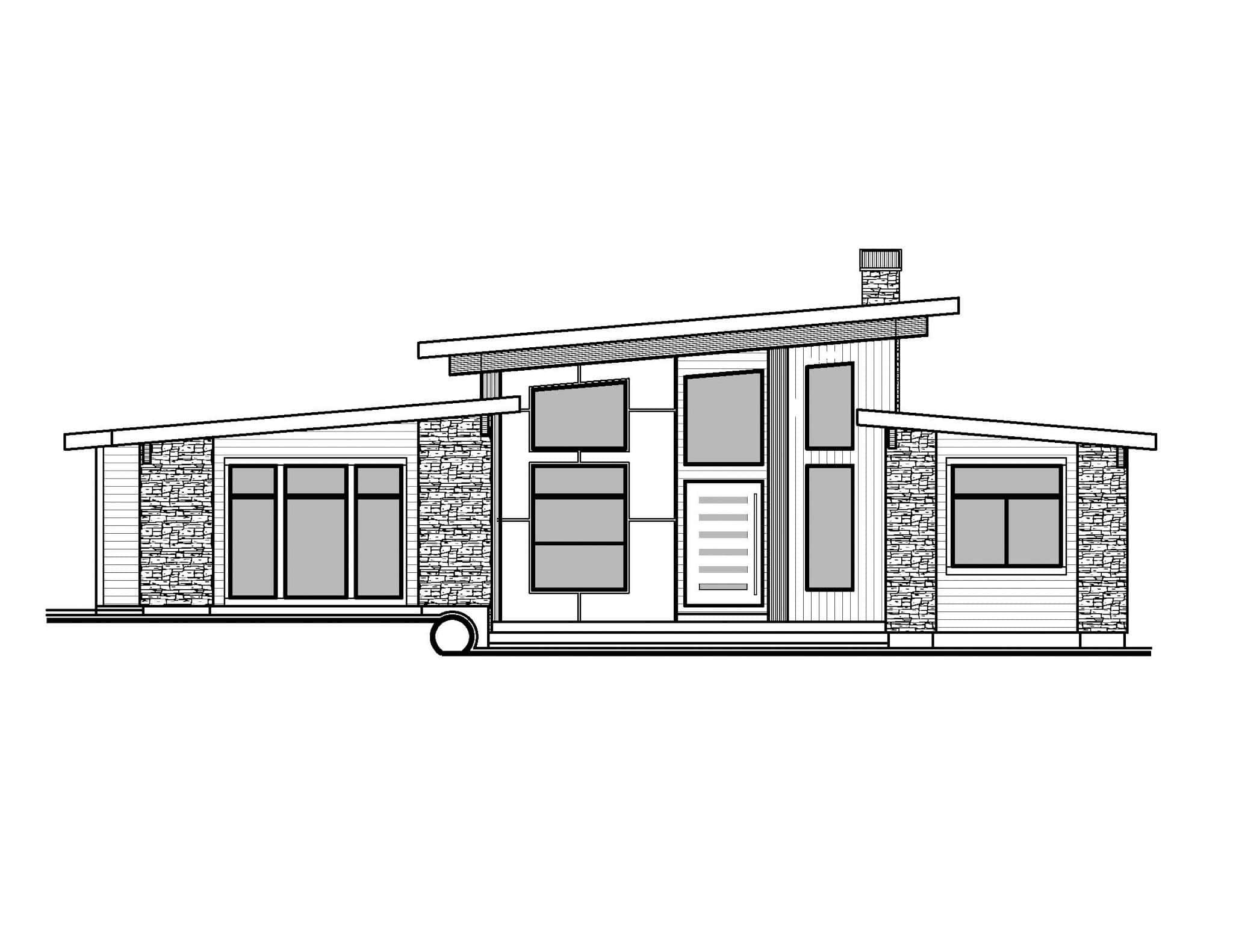 Home Plan Front Elevation of this 4-Bedroom,3743 Sq Ft Plan -208-1045
