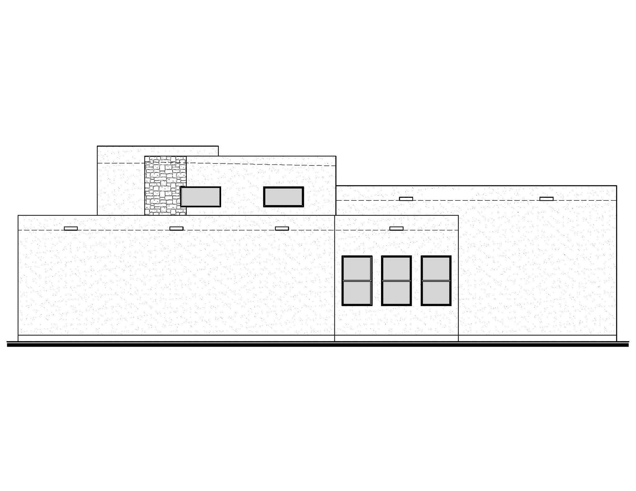 Home Plan Right Elevation of this 4-Bedroom,2093 Sq Ft Plan -208-1046
