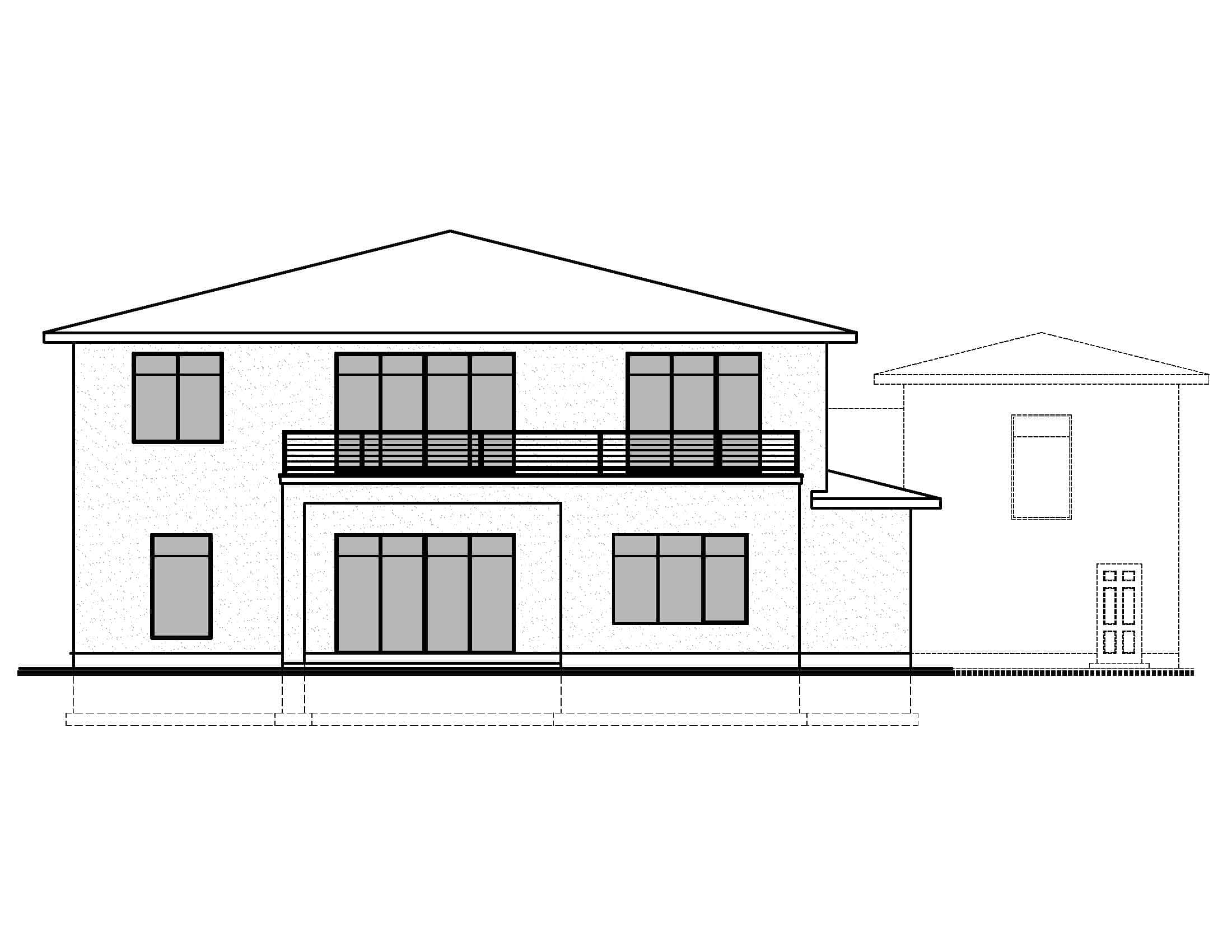 Home Plan Rear Elevation of this 5-Bedroom,4032 Sq Ft Plan -208-1048