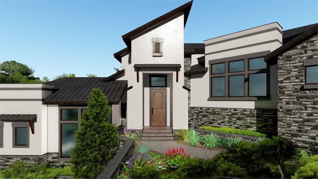 Front Door of this 3-Bedroom, 3010 Sq Ft Plan - 209-1007