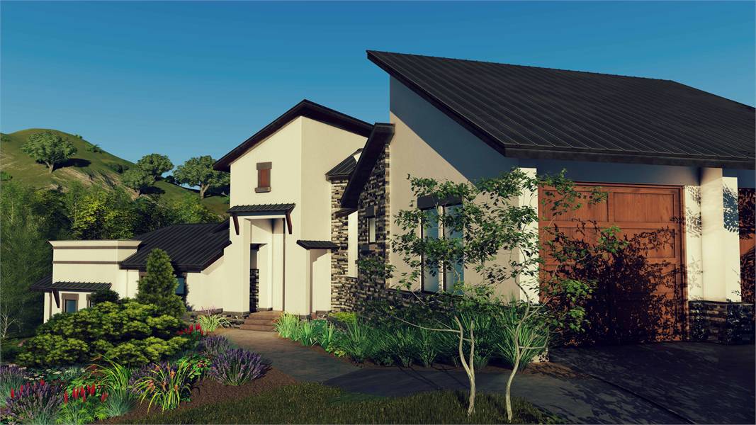 Right Side View of this 3-Bedroom, 3010 Sq Ft Plan - 209-1007