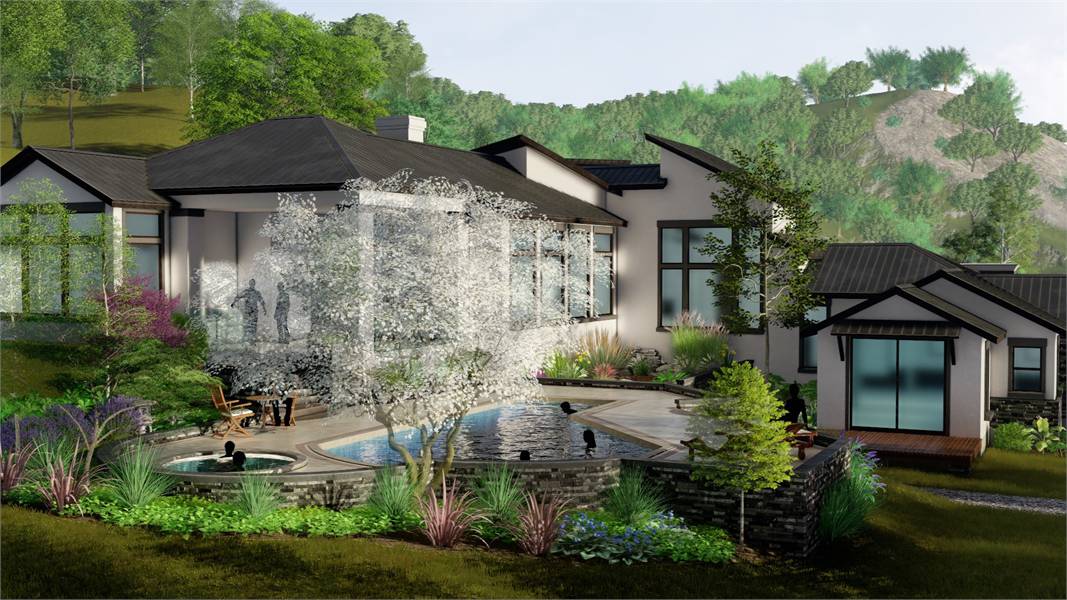 Pool of this 3-Bedroom, 3010 Sq Ft Plan - 209-1007
