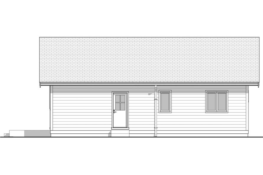 211-1001: Home Plan Right Elevation