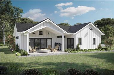 2-Bedroom, 1043 Sq Ft Ranch House - Plan #211-1003 - Front Exterior