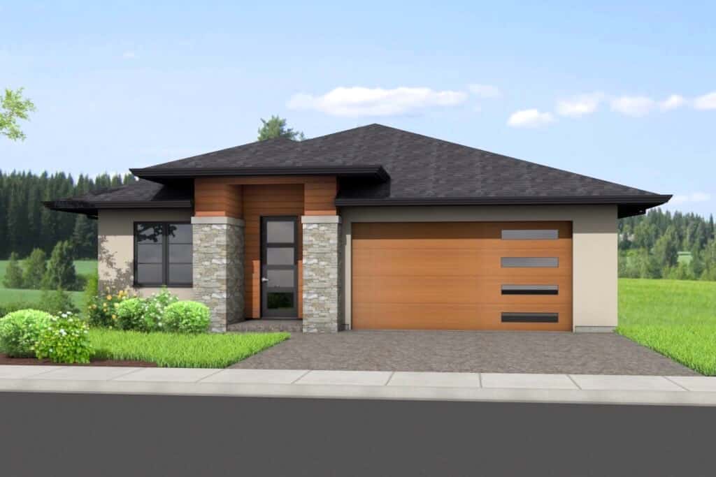 Front View of this 4-Bedroom, 2306 Sq Ft Plan - 211-1006