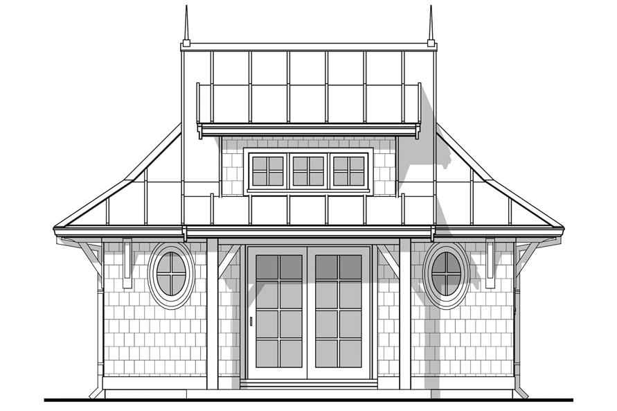 211-1012: Home Plan Front Elevation