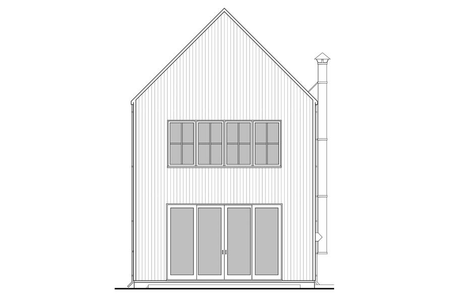 211-1025: Home Plan Front Elevation