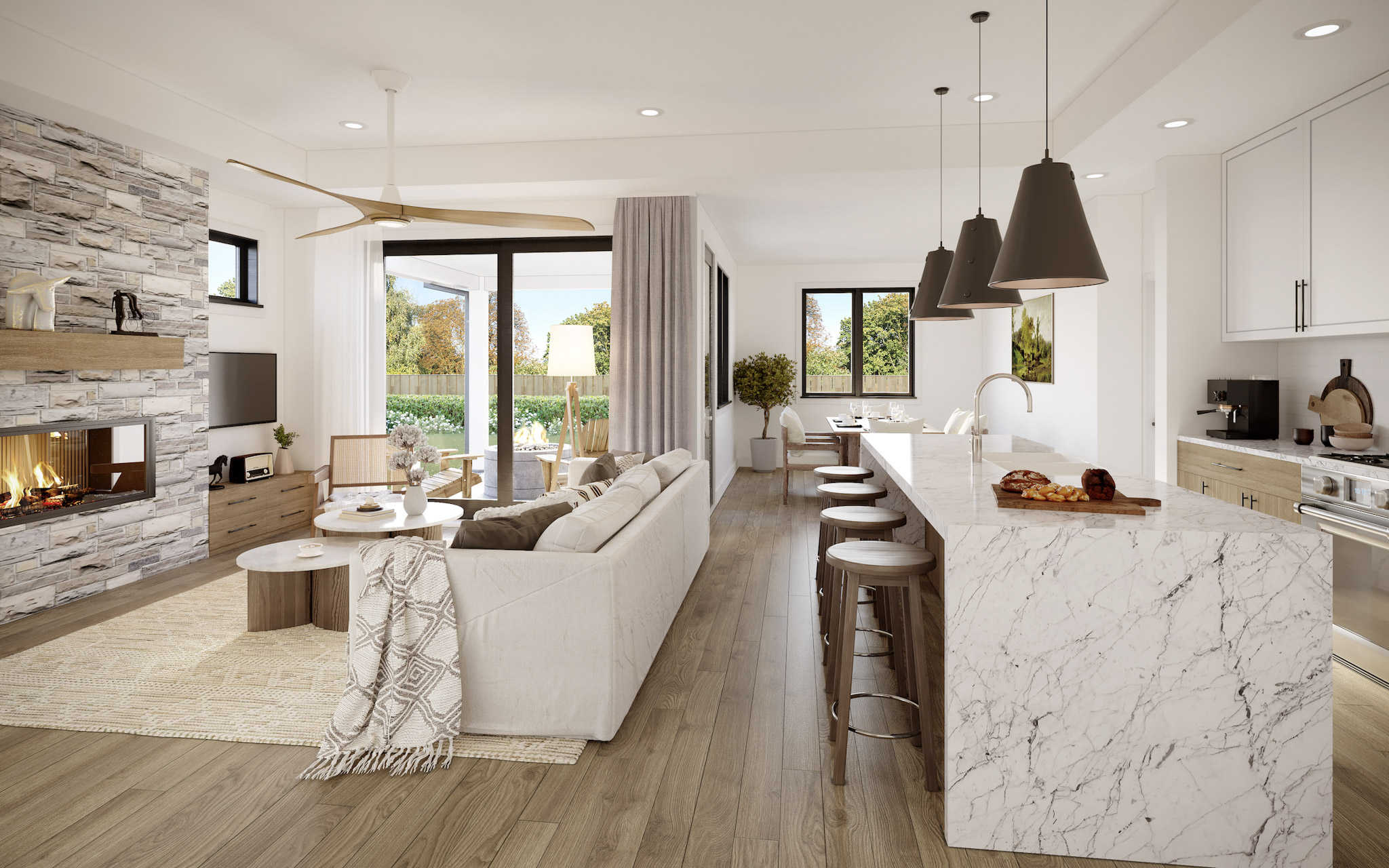 Living Room of this 5-Bedroom,2292 Sq Ft Plan -211-1029