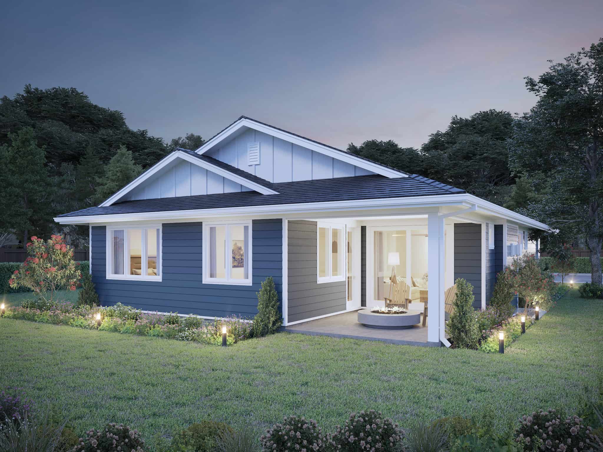 Home at Night of this 5-Bedroom,2292 Sq Ft Plan -211-1029