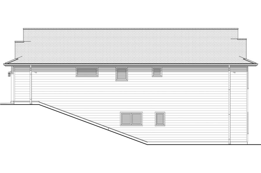 211-1029: Home Plan Right Elevation