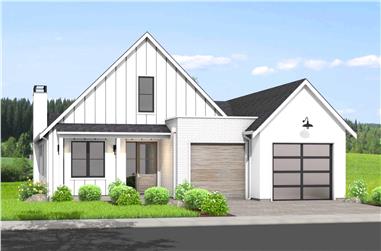 3-Bedroom, 2804 Sq Ft Contemporary House Plan - 211-1032 - Front Exterior