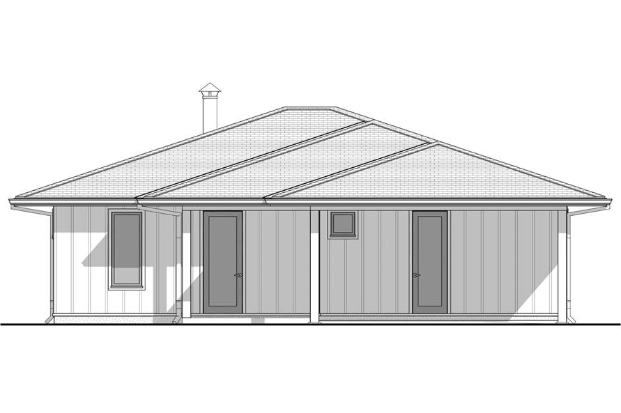 211-1037: Home Plan Front Elevation