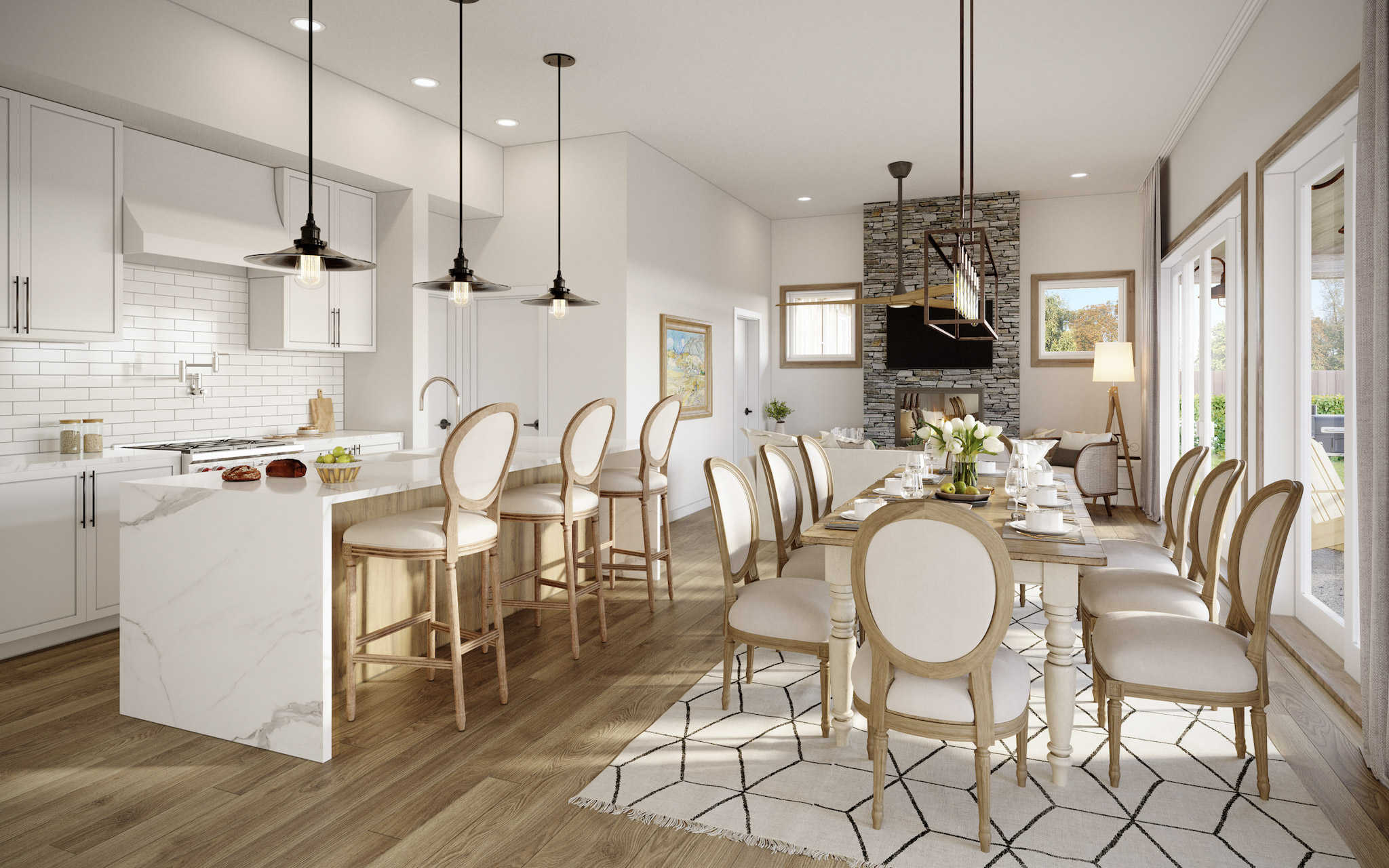 Dining Room of this 2-Bedroom,1339 Sq Ft Plan -211-1039