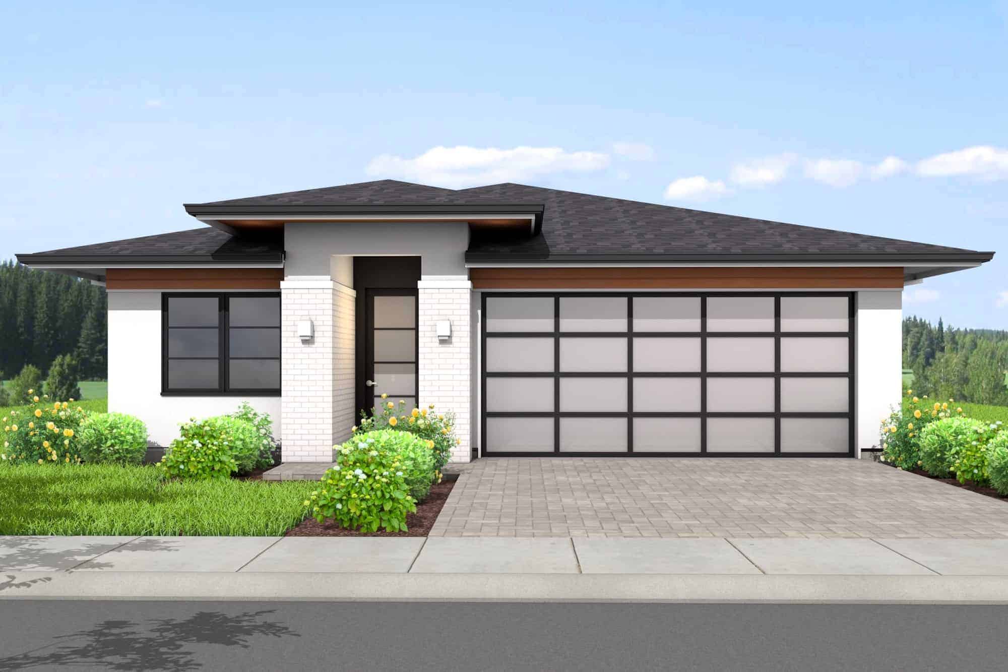 Front View of this 3-Bedroom,1575 Sq Ft Plan -211-1044
