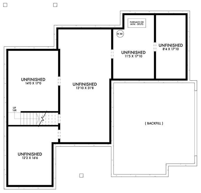 Ranch House Plan - 2 Bedrms, 2 Baths - 1500 Sq Ft - #211-1048