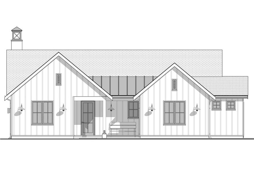 211-1048: Home Plan Front Elevation