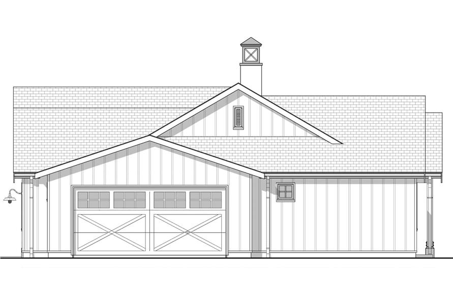 211-1048: Home Plan Right Elevation