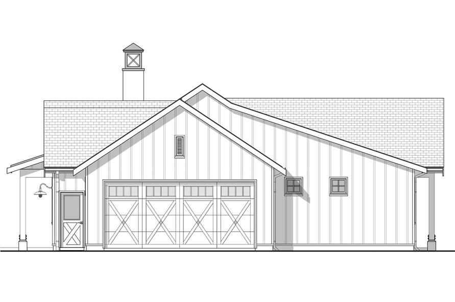 211-1053: Home Plan Right Elevation