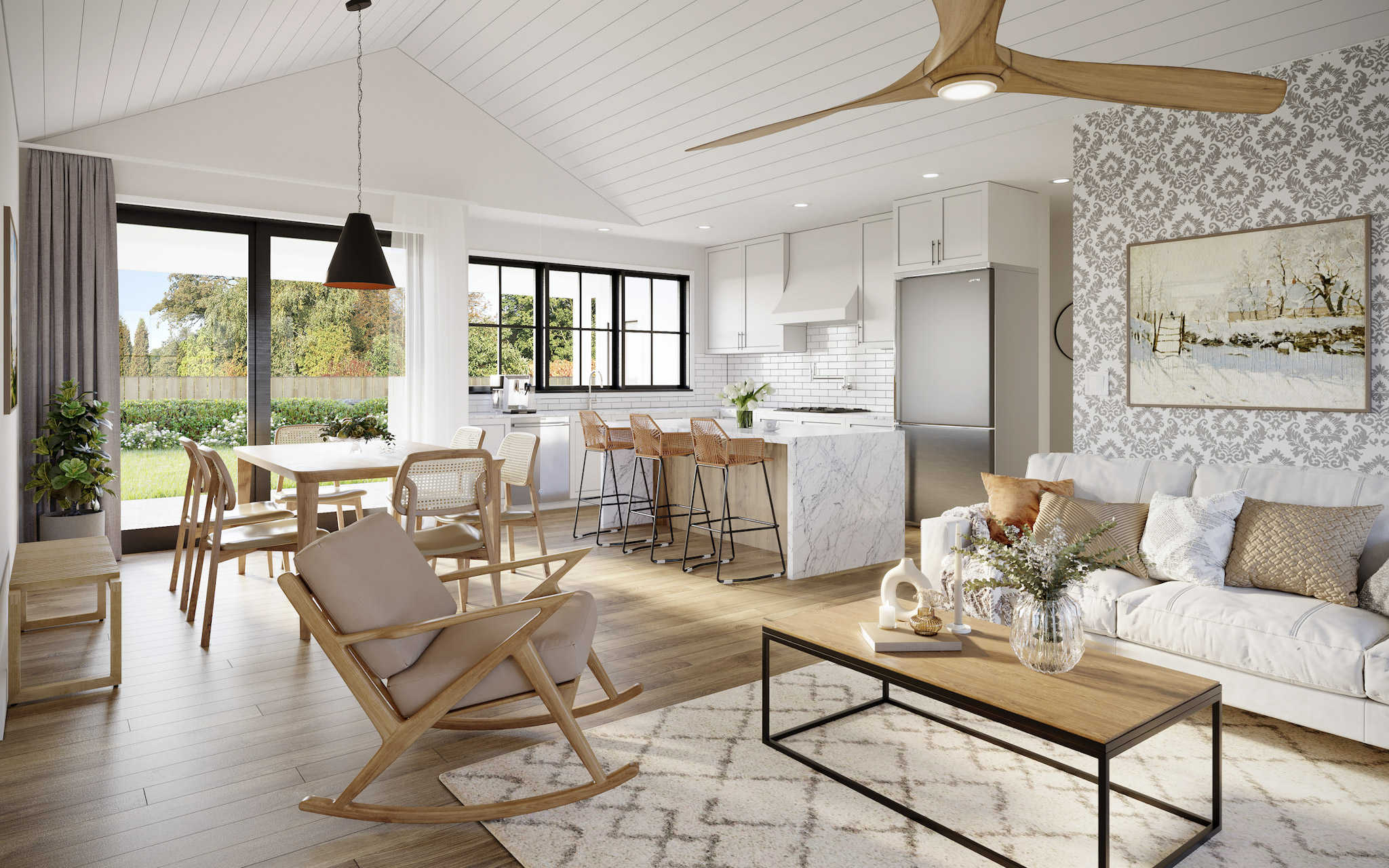 Living Room of this 3-Bedroom,1626 Sq Ft Plan -211-1053