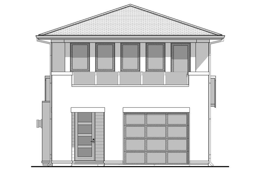 Home Plan Front Elevation of this 3-Bedroom,1938 Sq Ft Plan -211-1059