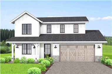 4-Bedroom, 2299 Sq Ft Farmhouse House Plan - 211-1061 - Front Exterior