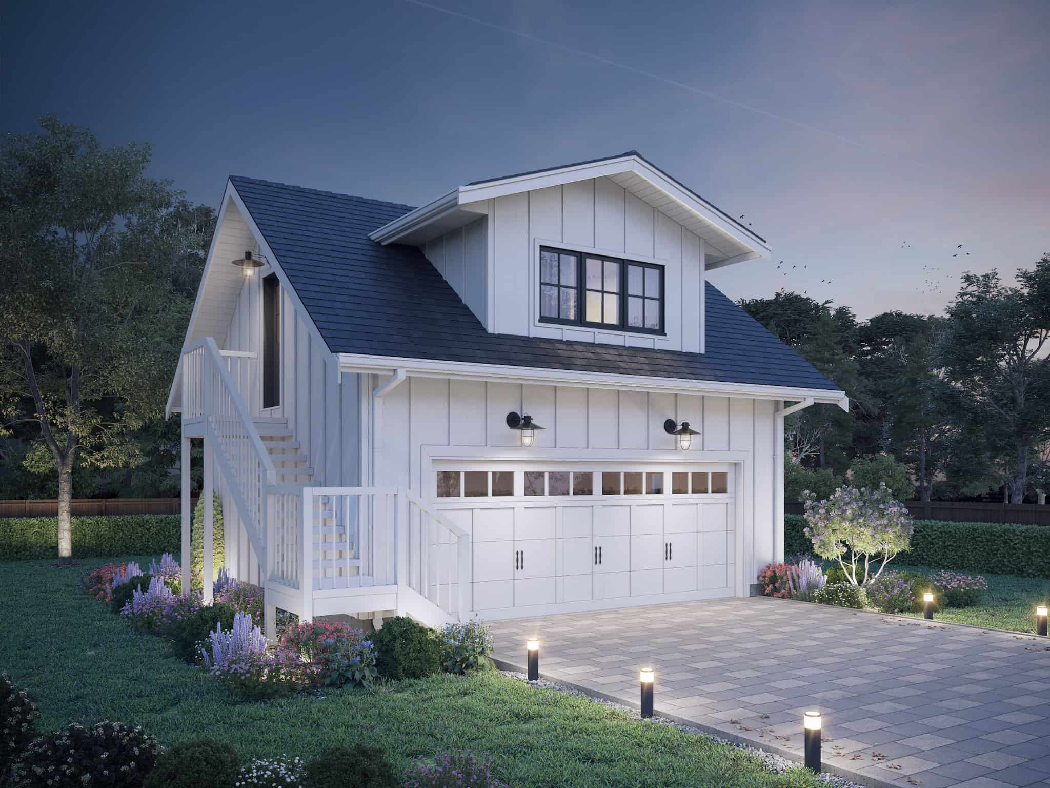 Home at Night of this 1-Bedroom,922 Sq Ft Plan -211-1064