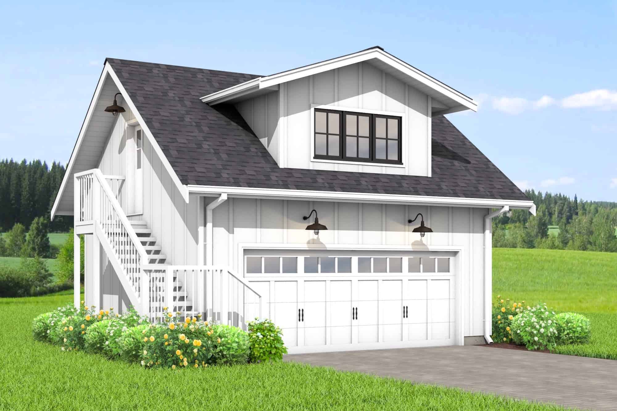 Front View of this 1-Bedroom,922 Sq Ft Plan -211-1064