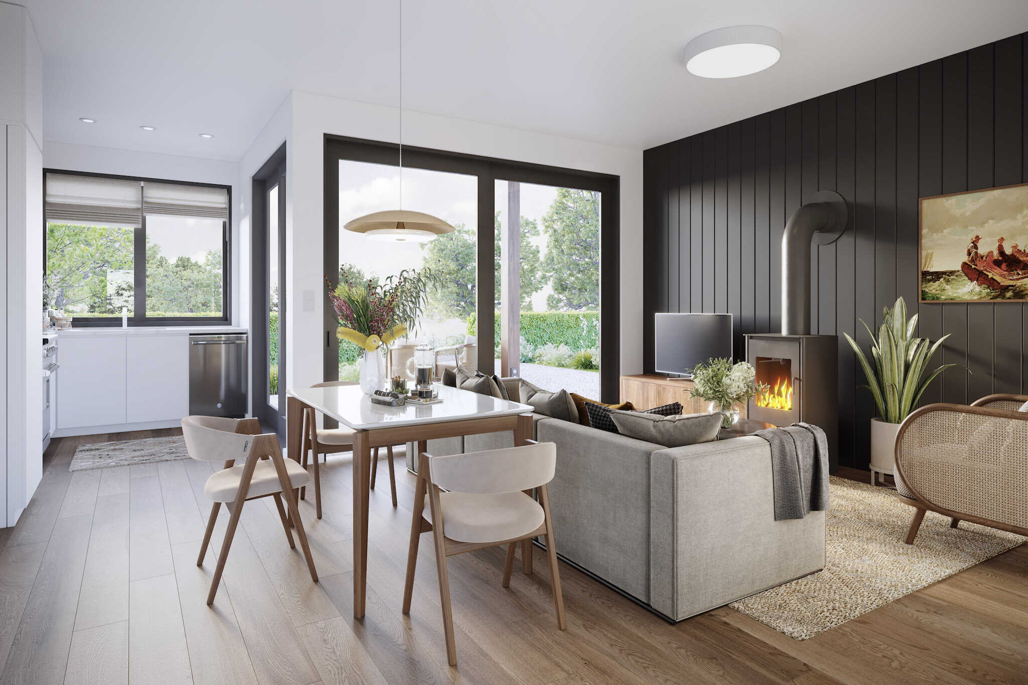 Dining Room of this 2-Bedroom,800 Sq Ft Plan -211-1073