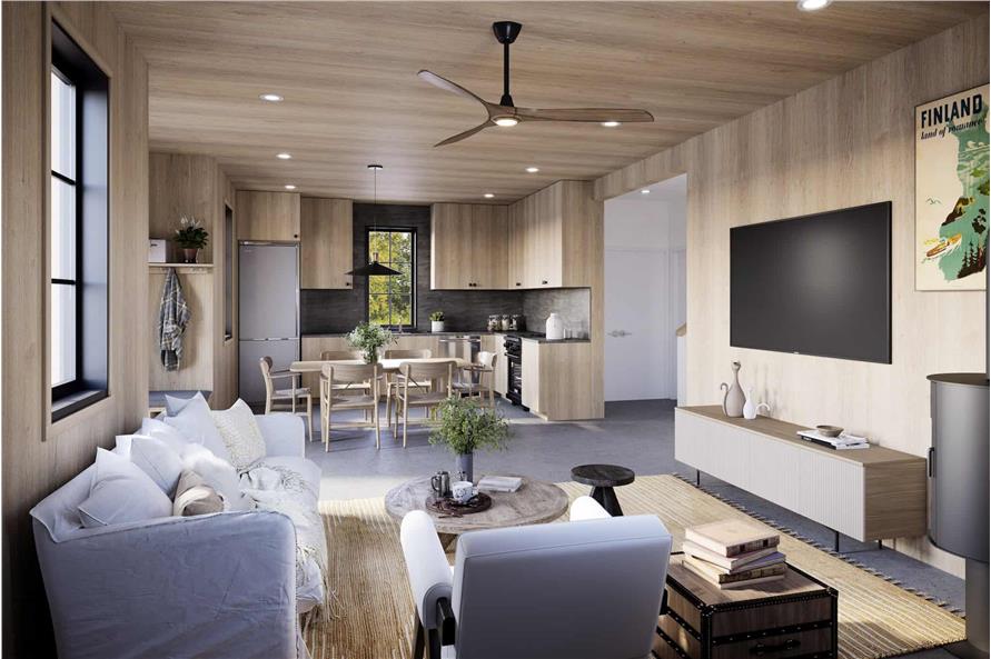 Contemporary Floor Plan - 2 Bedrms, 2 Baths - 1200 Sq Ft - #211-1076