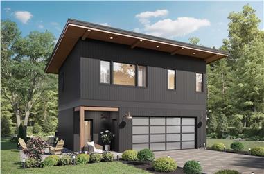 2-Bedroom, 799 Sq Ft Garage w/Apartments Home Plan - #211-1088