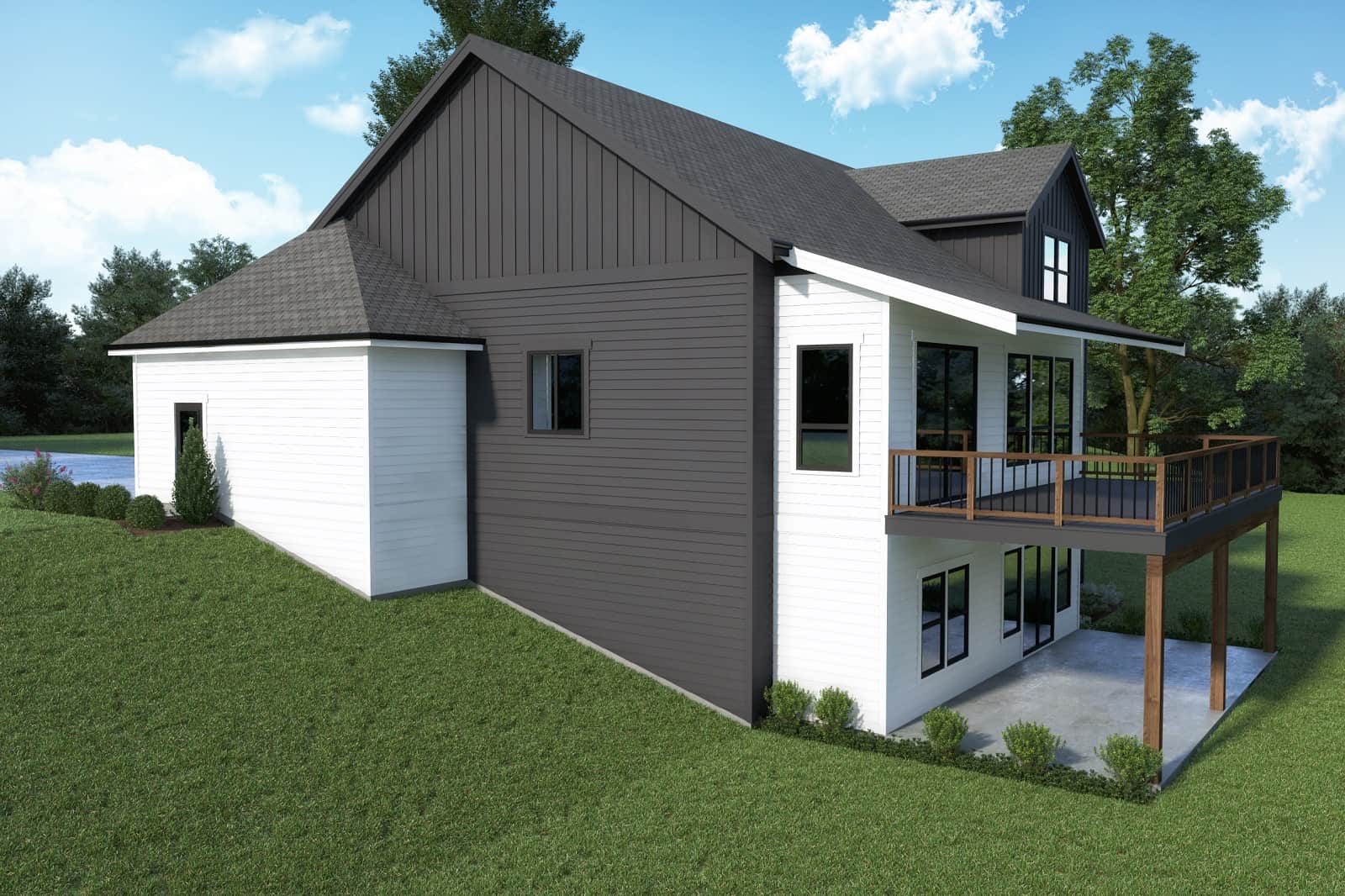 Right View of this 3-Bedroom,2134 Sq Ft Plan -214-1007