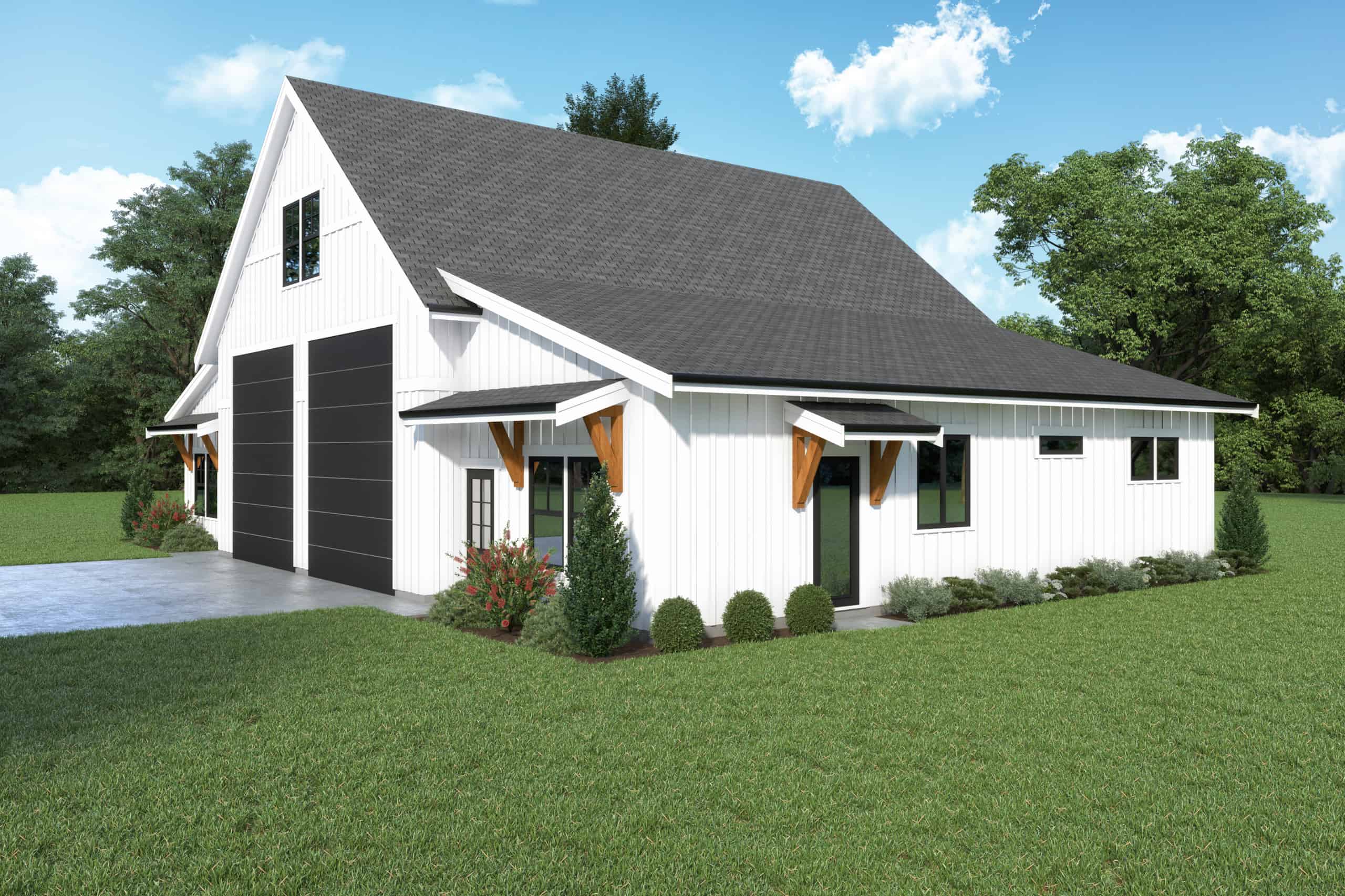 Home Plan Right Elevation of this 2-Bedroom,924 Sq Ft Plan -214-1009