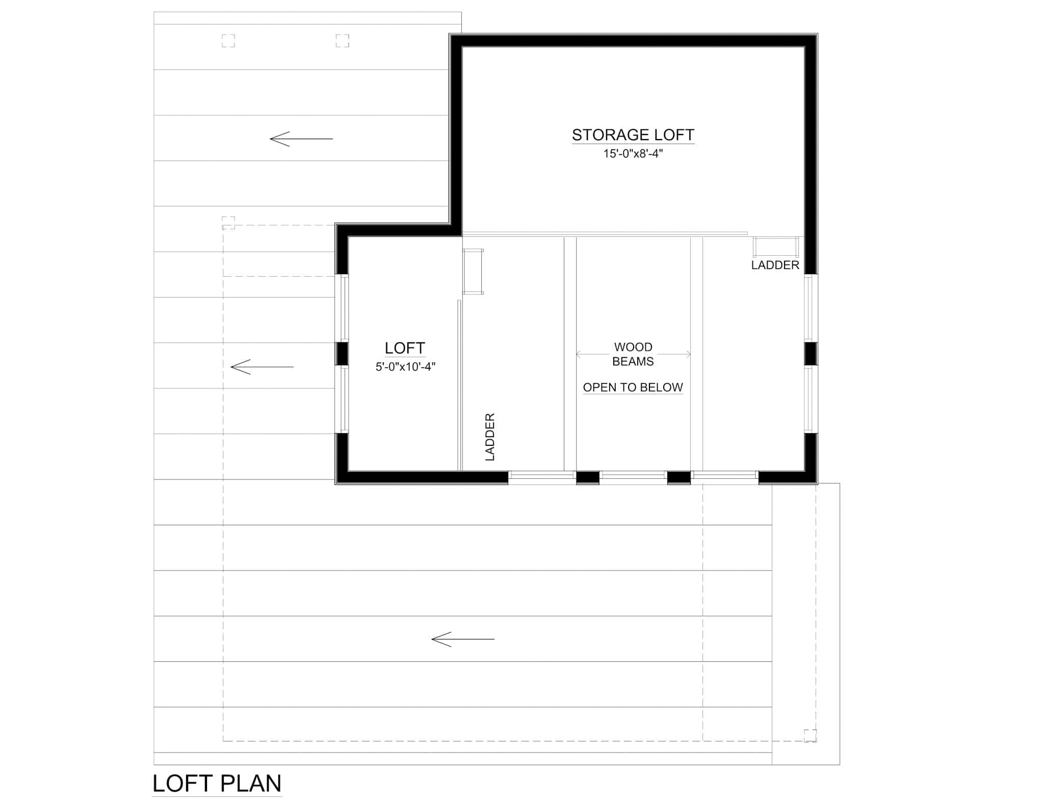 Upper Level of Modern Plan #216-1002