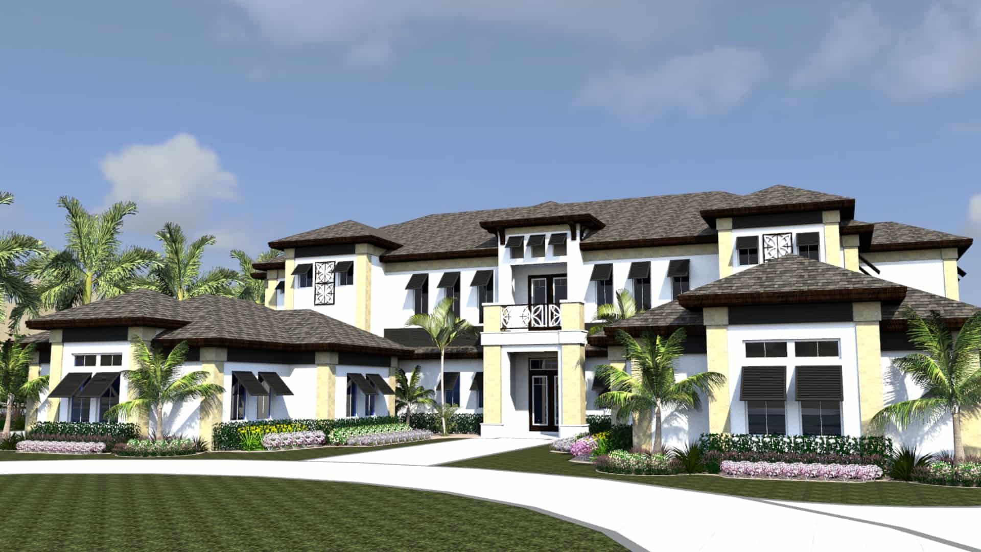 Front View of this 4-Bedroom,7117 Sq Ft Plan -219-1003