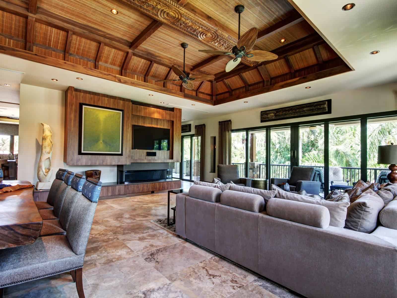 Living Room of this 4-Bedroom,5680 Sq Ft Plan -219-1021