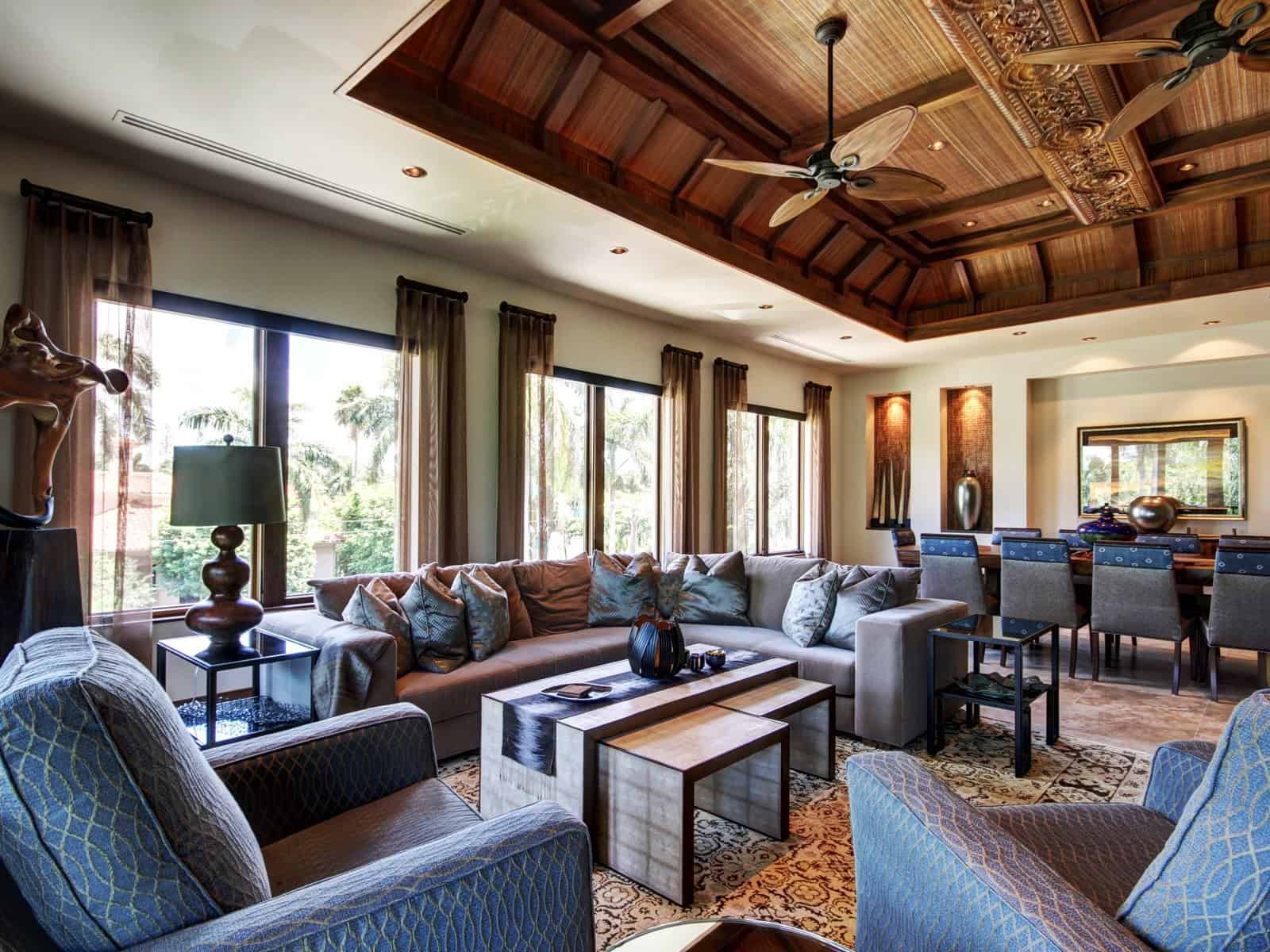 Living Room of this 4-Bedroom,5680 Sq Ft Plan -219-1021