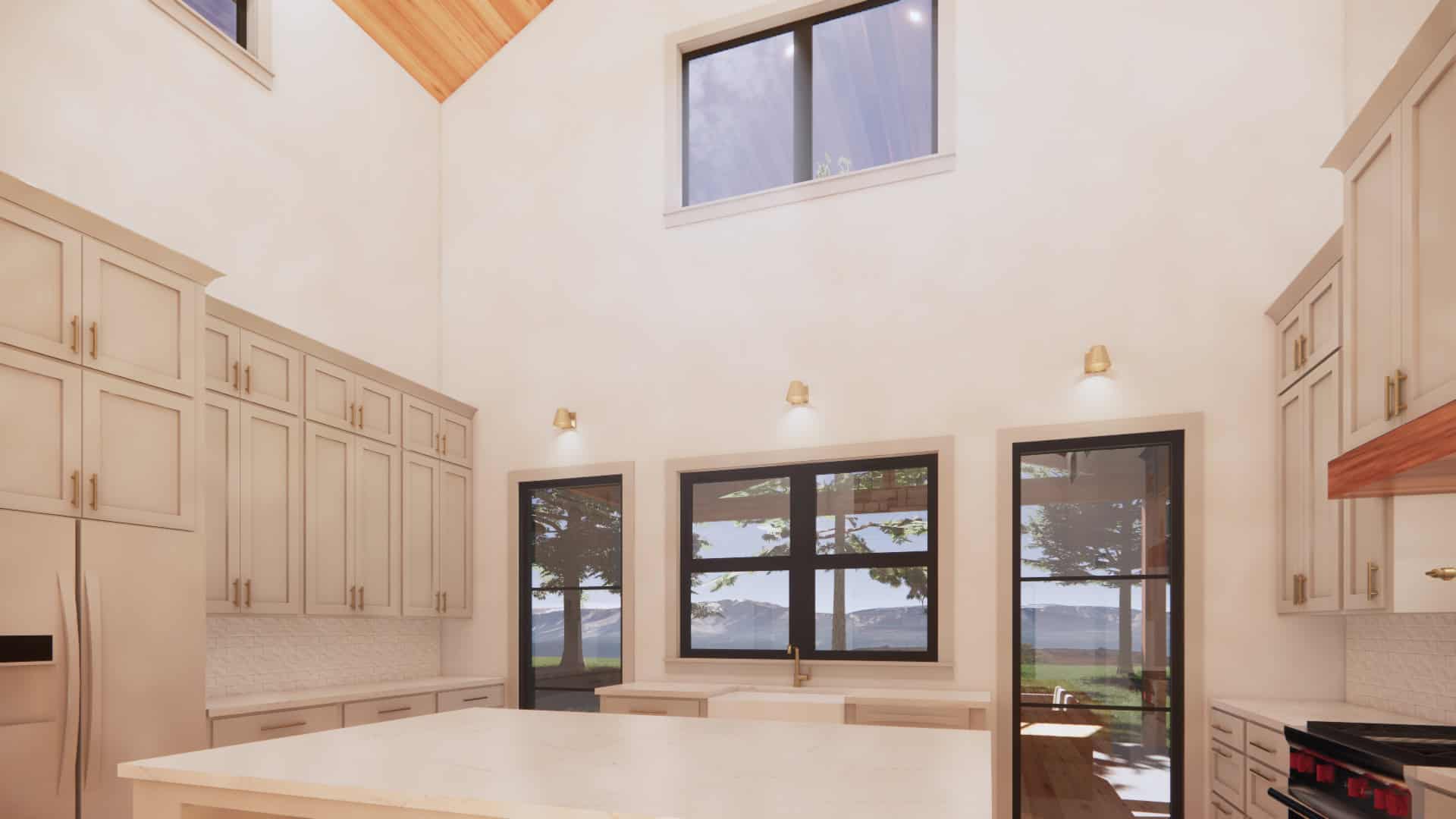 Kitchen: Kitchen Island of this 3-Bedroom,2500 Sq Ft Plan -220-1001