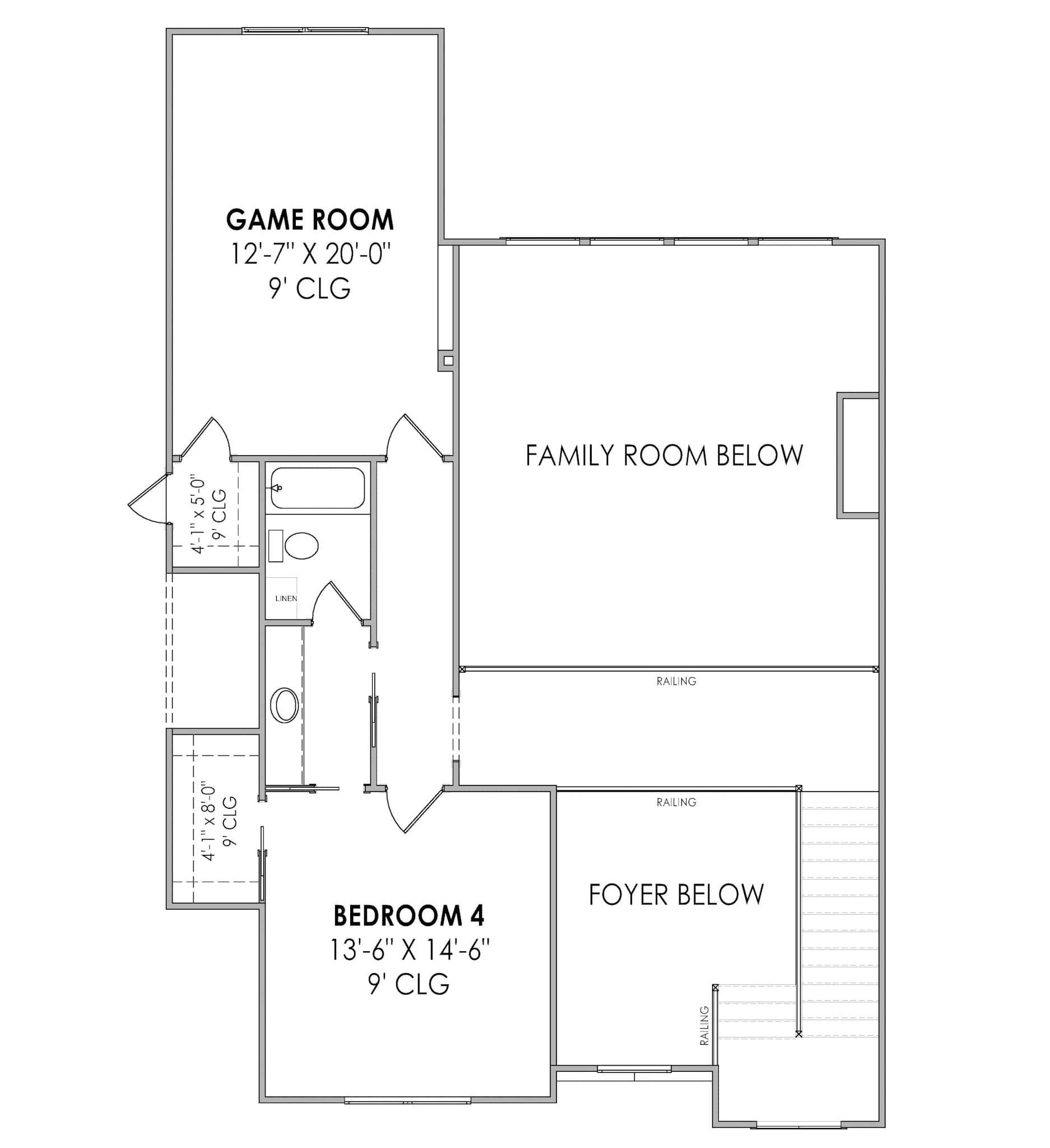 Upper Level of French Plan #220-1006