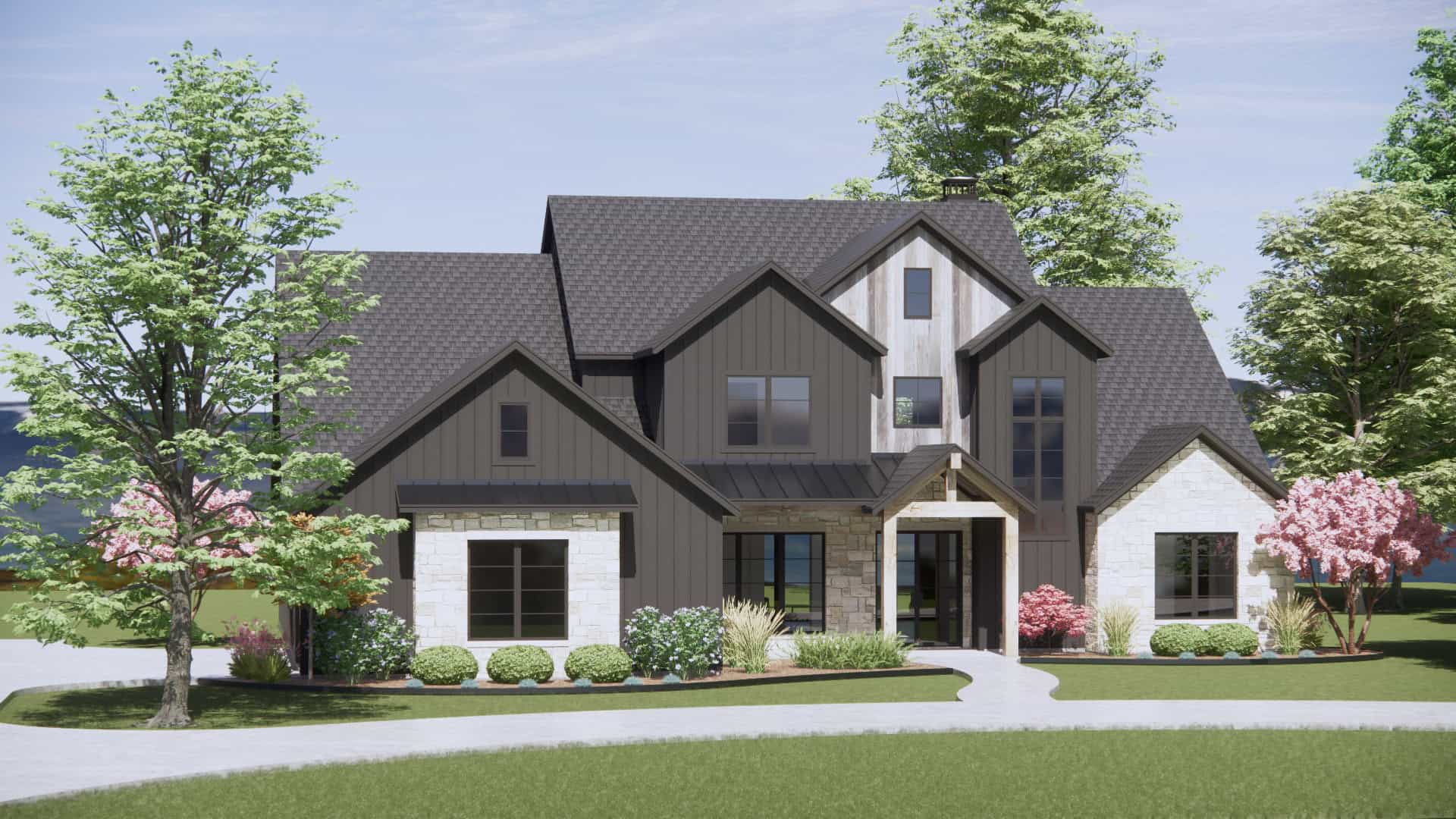 Left Side View of this 4-Bedroom,3880 Sq Ft Plan -220-1006
