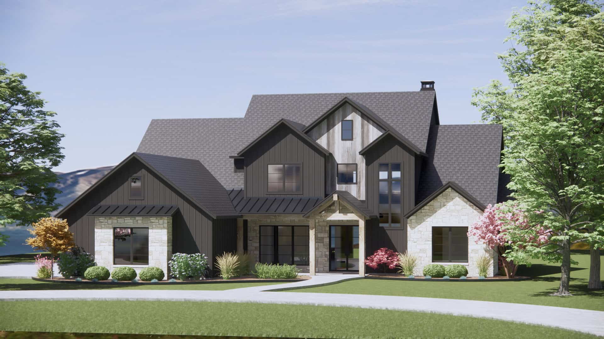 Right Side View of this 4-Bedroom,3880 Sq Ft Plan -220-1006