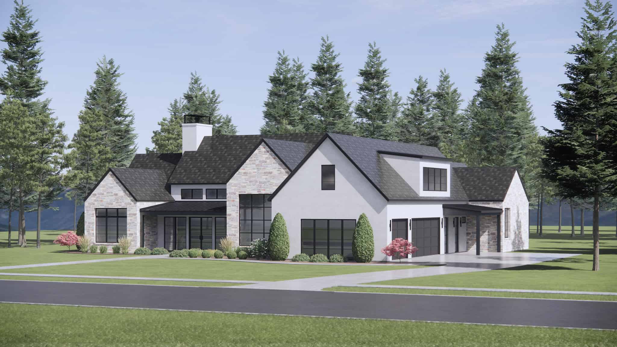 Right Side View of this 4-Bedroom,3673 Sq Ft Plan -220-1008