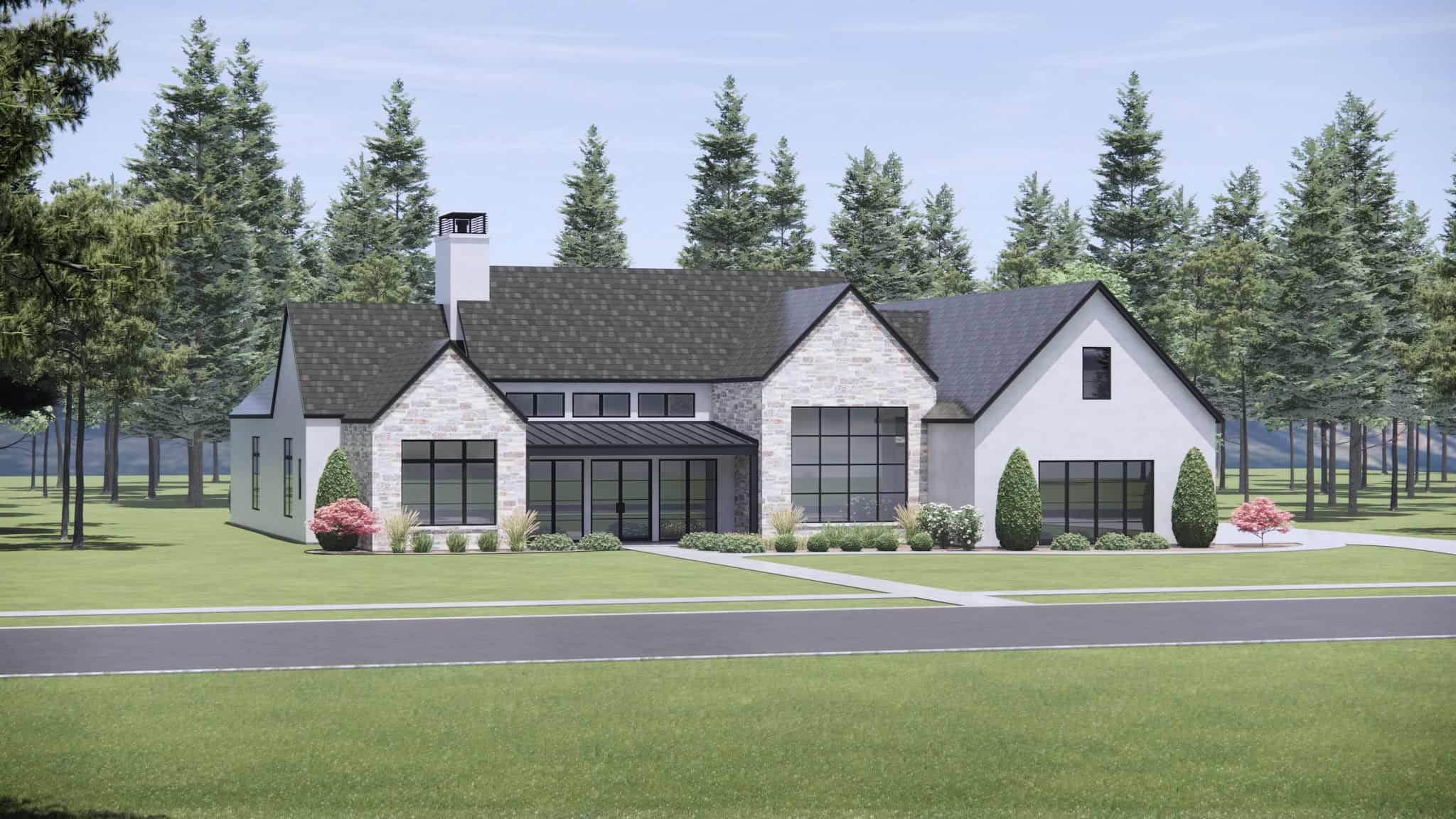 Left Side View of this 4-Bedroom,3673 Sq Ft Plan -220-1008