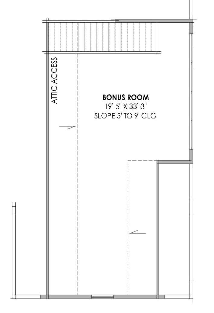 Bonus Room of Traditional Plan #220-1008