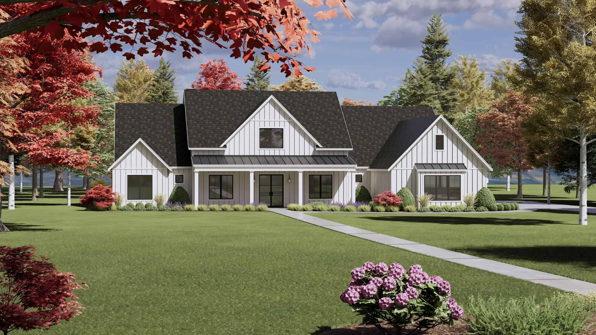 Left Side View of this 4-Bedroom,4083 Sq Ft Plan -220-1010