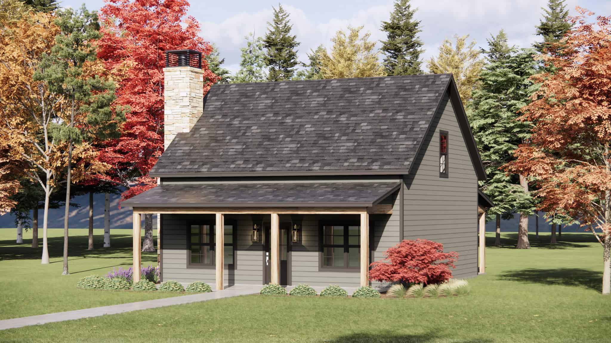 Right Side View of this 3-Bedroom,1403 Sq Ft Plan -220-1019