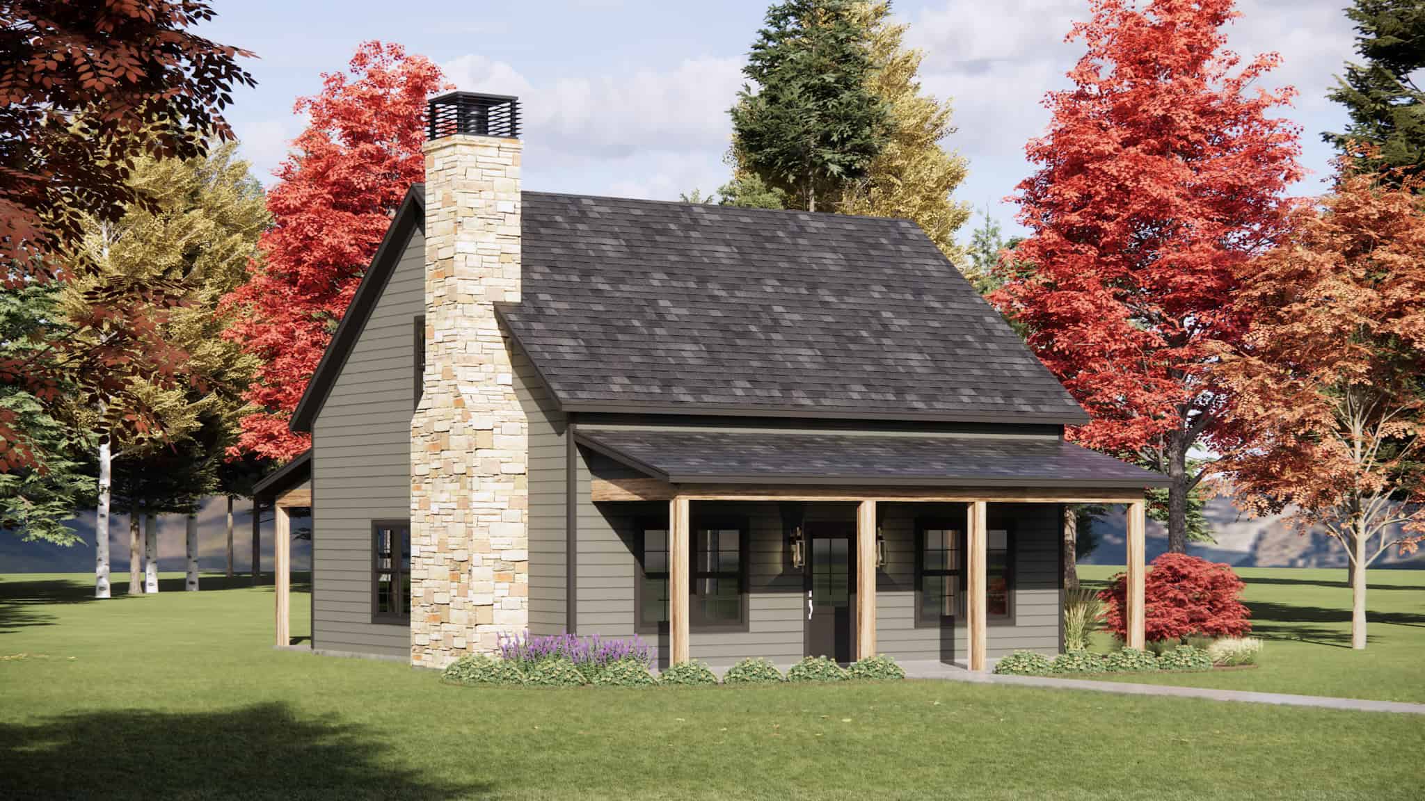 Left Side View of this 3-Bedroom,1403 Sq Ft Plan -220-1019