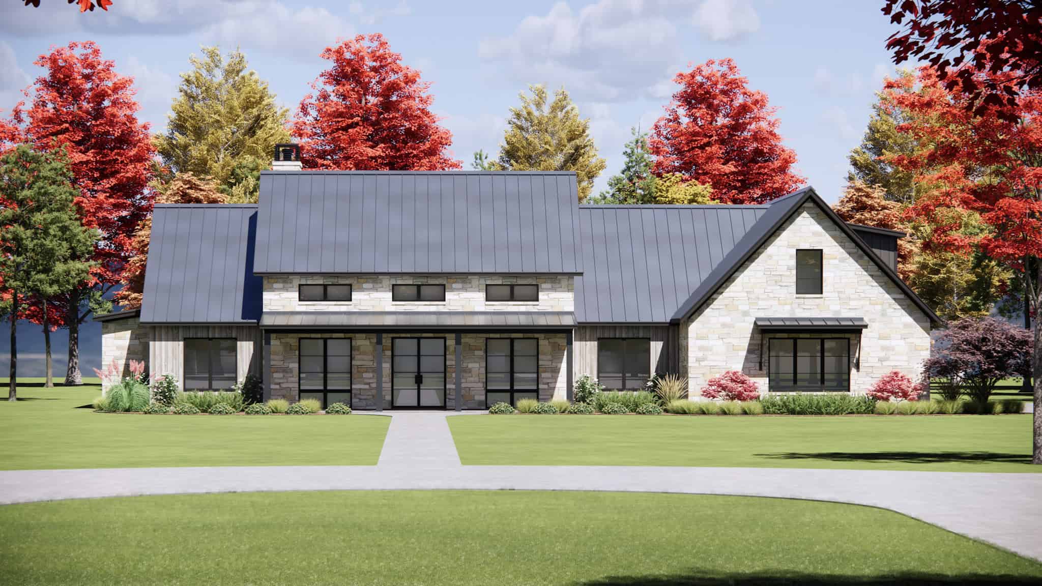 Front Door of this 4-Bedroom,3606 Sq Ft Plan -220-1020