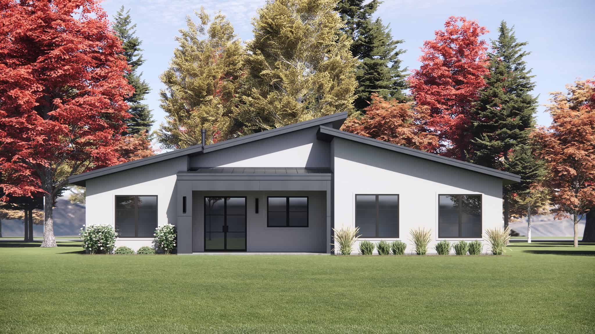 Rear View of this 3-Bedroom,1700 Sq Ft Plan -220-1021
