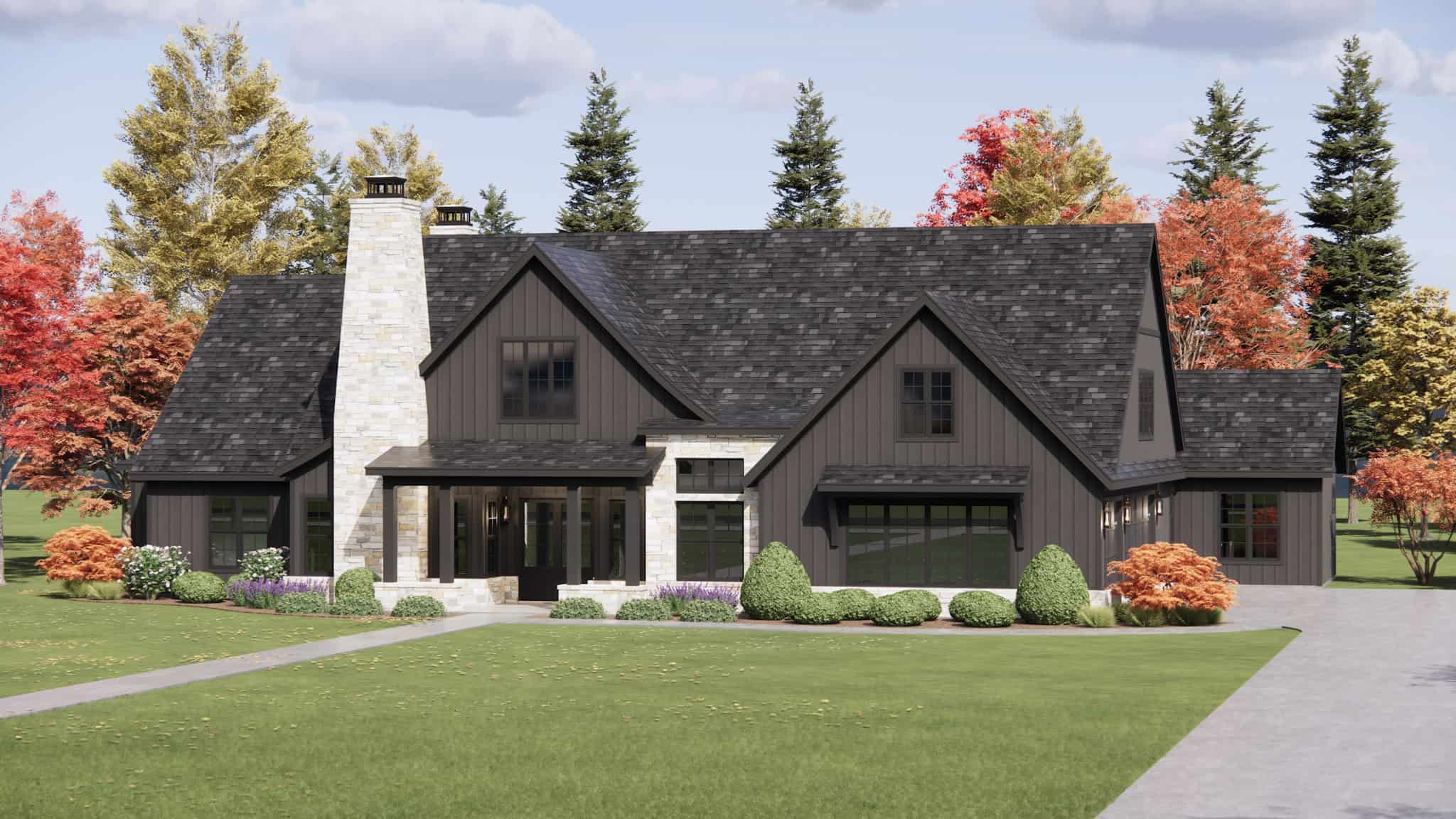 Right Side View of this 4-Bedroom,3339 Sq Ft Plan -220-1022